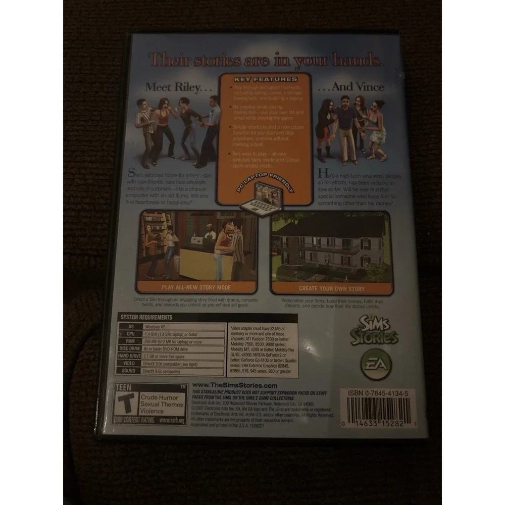 The Sims: Life Stories PC Complete with Manuals Game Computer, Simulation,
